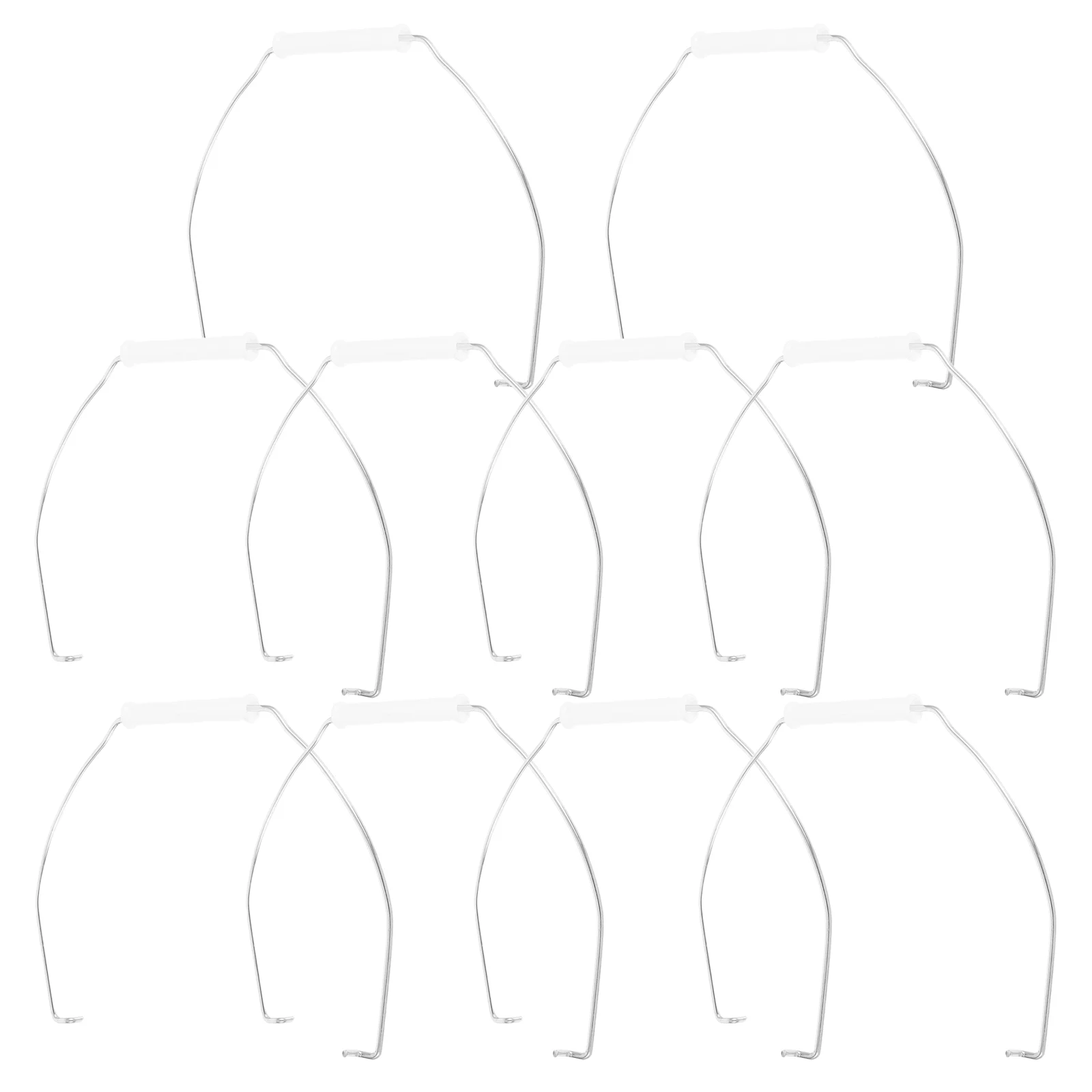 10 Pcs Bucket Handle Carrying Strap Attachment for Portable Bin Tub Handles Plastic