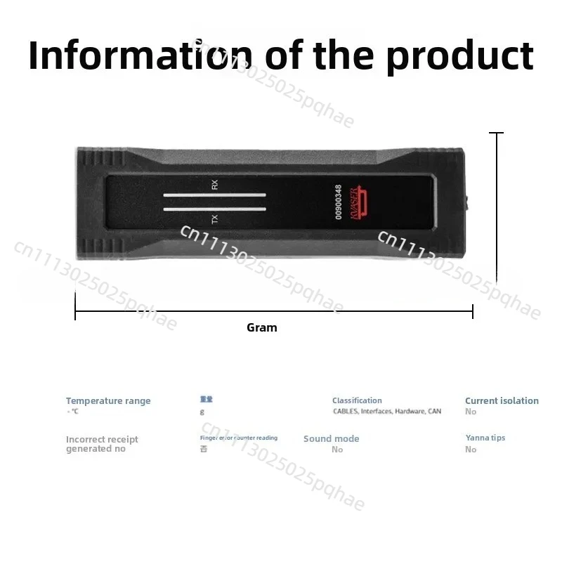 Automotive research and development bus diagnosis CAN bus for kvaser u100 supports CANFD 01173-1