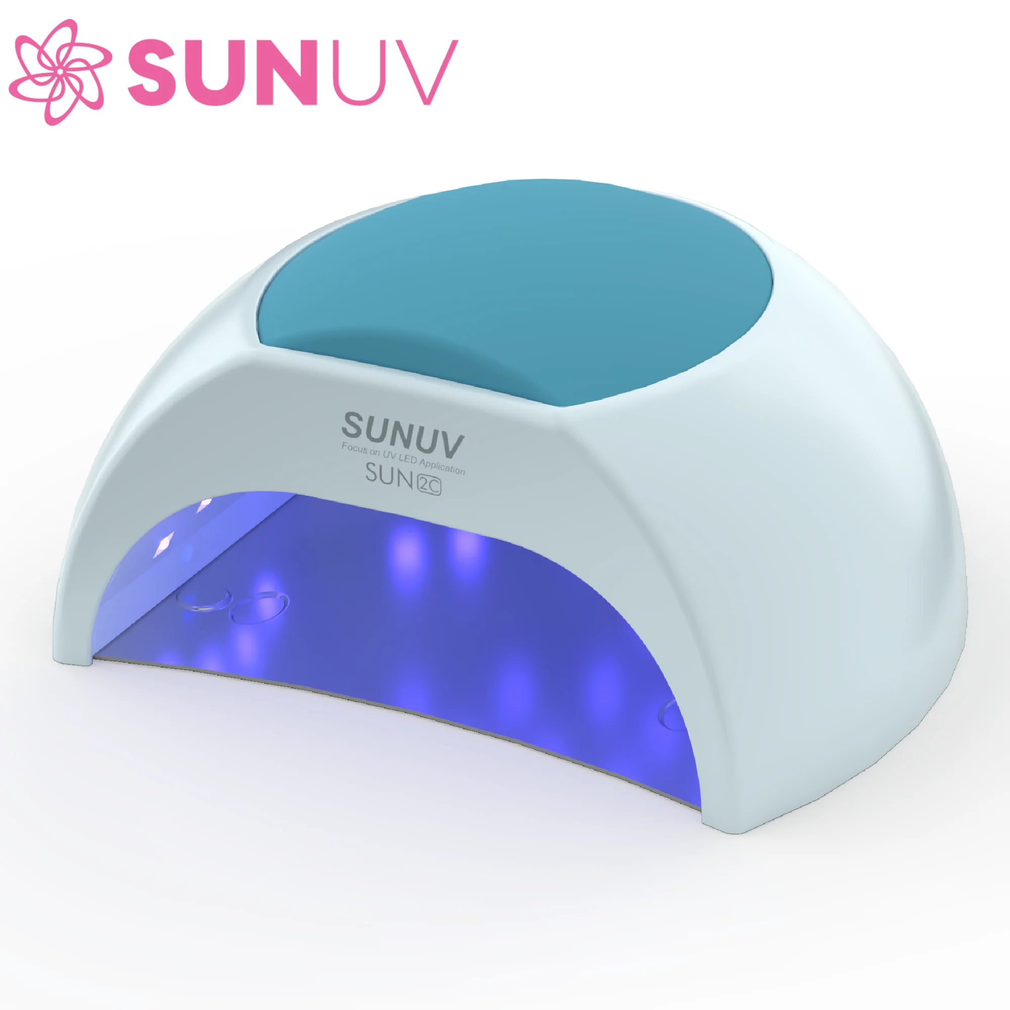 

SUNUV SUN2C 48W Nail Lamp UV Lamp SUN2 Nail Dryer for UVLED Gel Nail Dryer Infrared Sensor with Silicone Pad Salon Use Blue