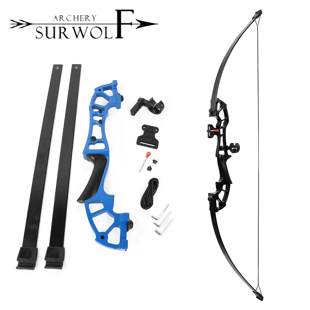 

Archery Recurve Bow Color 30/40/45/50Ibs Aluminium-Magnesium Alloy+Imported Fibre for Outdoor Hunting Shooting Competition Sport