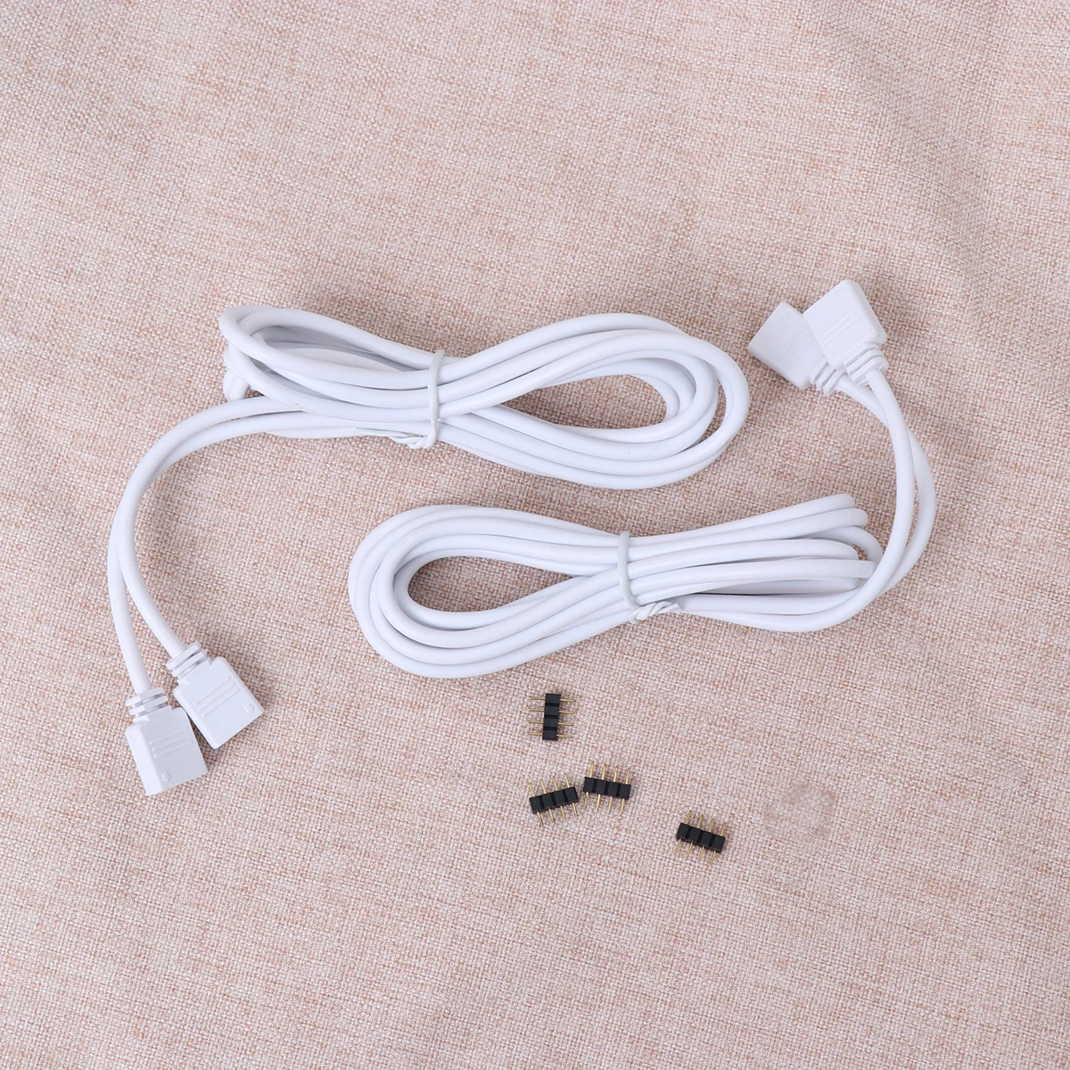 

4Pcs LED Strip Extension Cable 2M Long Rgb Light Cord for Smd 5050 3528 LED Tape Connectors Strip to Controller
