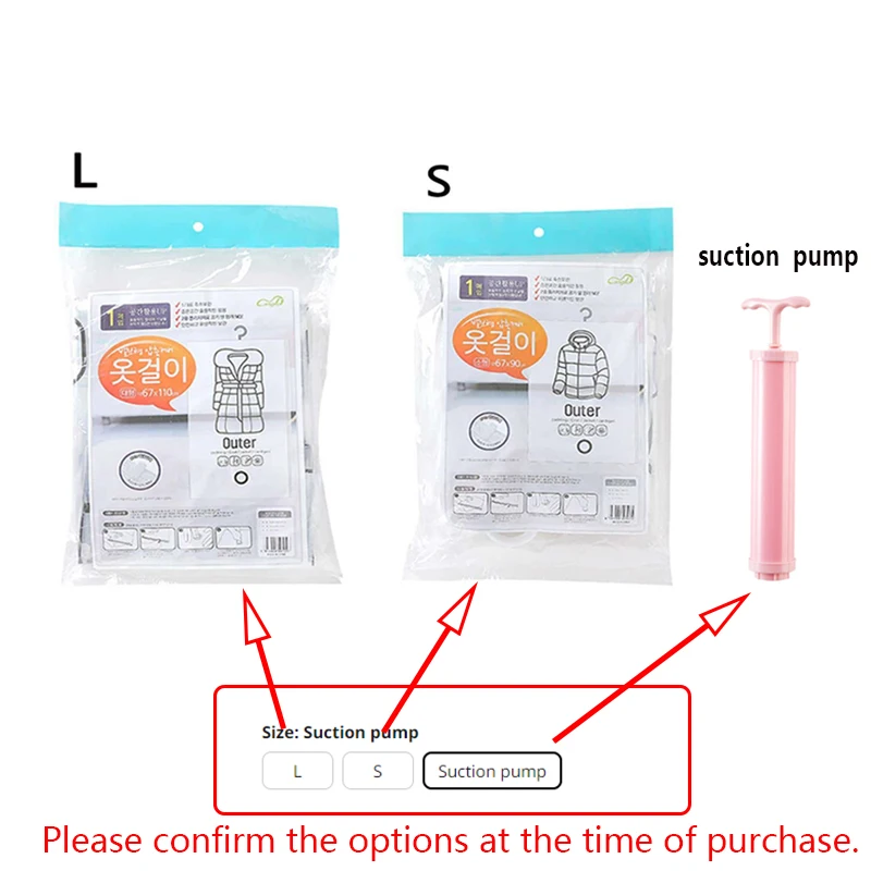 Hang Transparent Vacuum Bag Storage For Clothes Down Jacket Overcoat Compression Home Organizer Wardrobe Dustproof Coat Air Pump