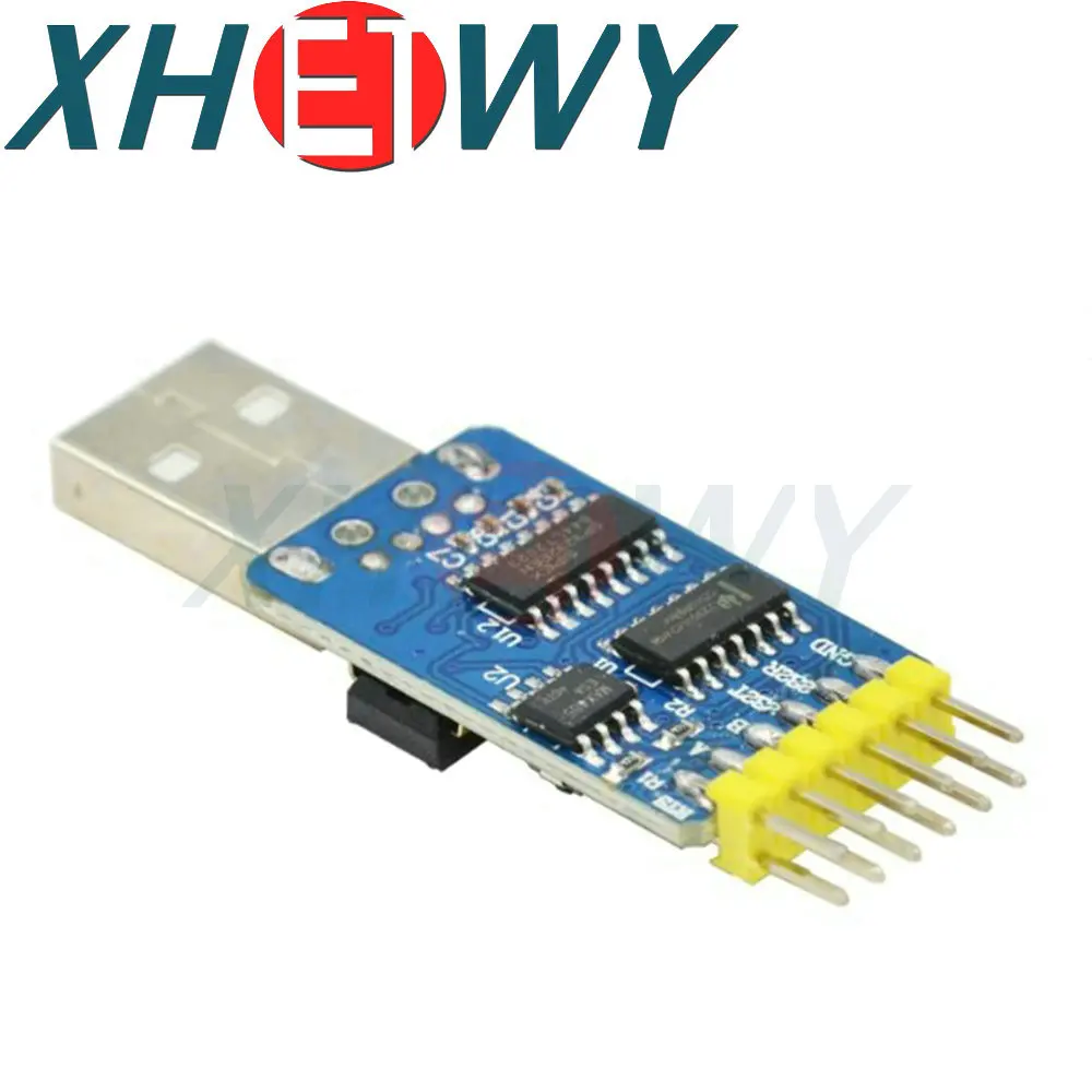 Módulo de puerto serie multifuncional CP2102, 6 en 1, usb a TTL 485 232, conversión recíproca, compatible con nivel de 3,3 V/5V