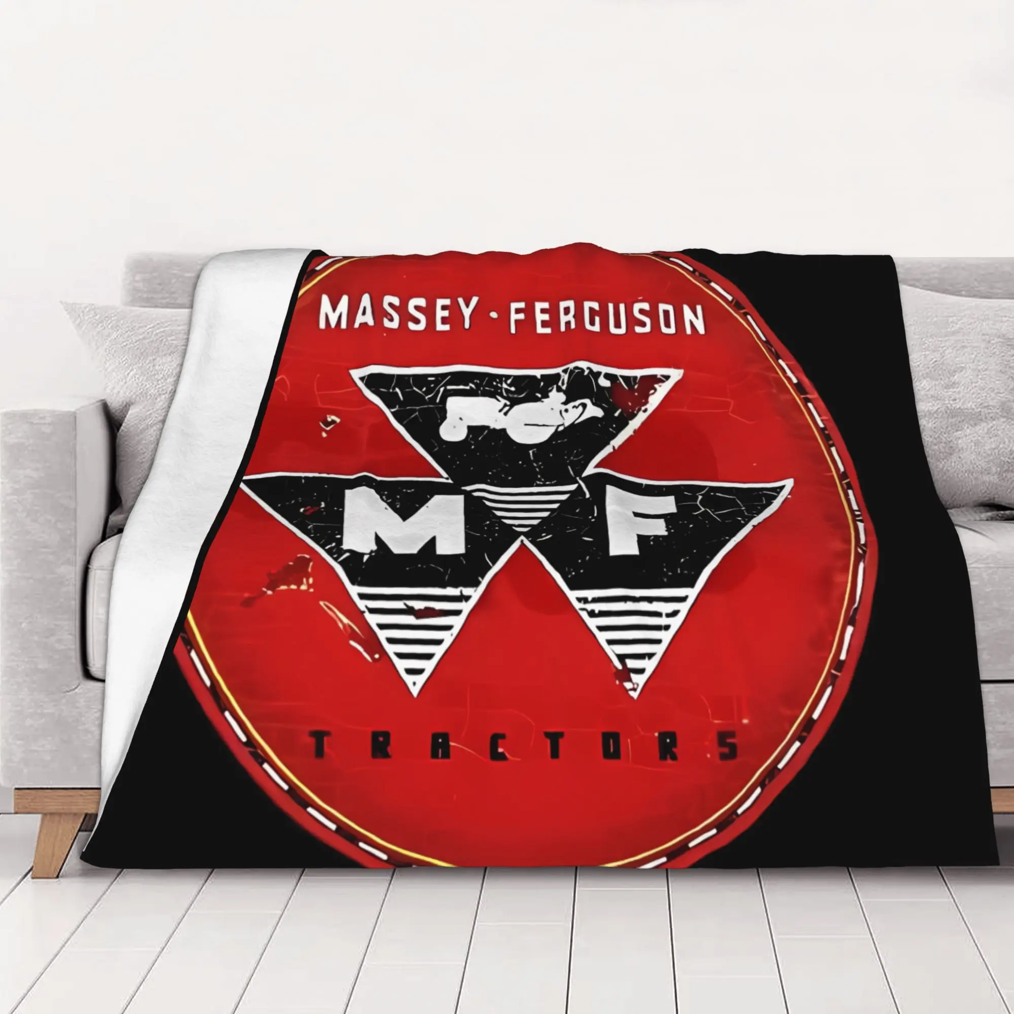 1PC Classic Massey ferguson home room decorations Winter Blankets for Adults Bedding Home Interior Sofa Knee