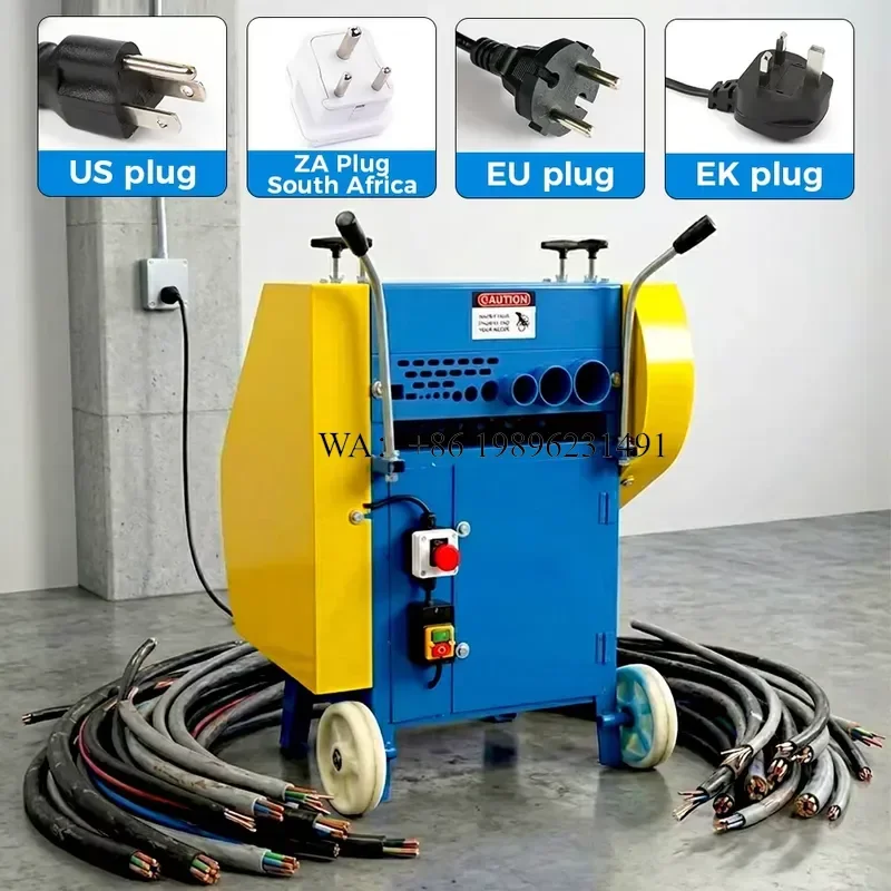 Wmwmnu for F60-1 New Design Dual Blade Scrap Wire Stripping 1-60mm Portable Top Bottom Stripping Adjustable Easy to
