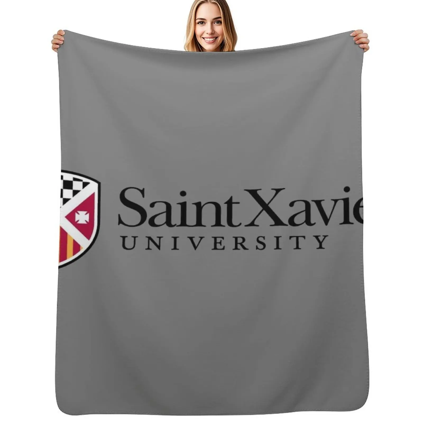 

Saint Xavier College Throw Blanket Sofa valentine gift ideas Beach Shaggy Blankets