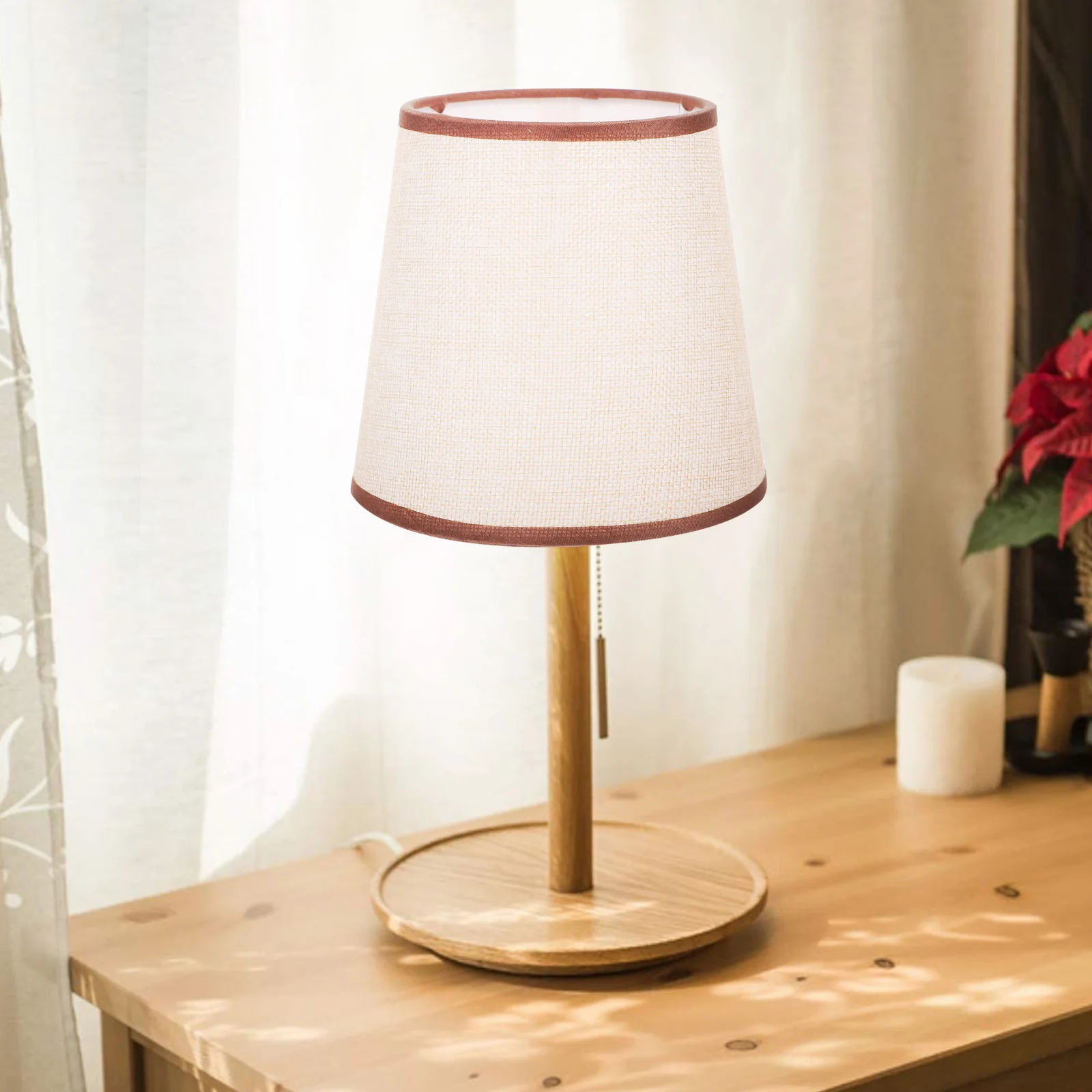 

Fabric Lampshades Decorative Cover for Floor Lamp Ceiling Wall Light Shade Dust Protector Cloth Lampshade Small Desk Home