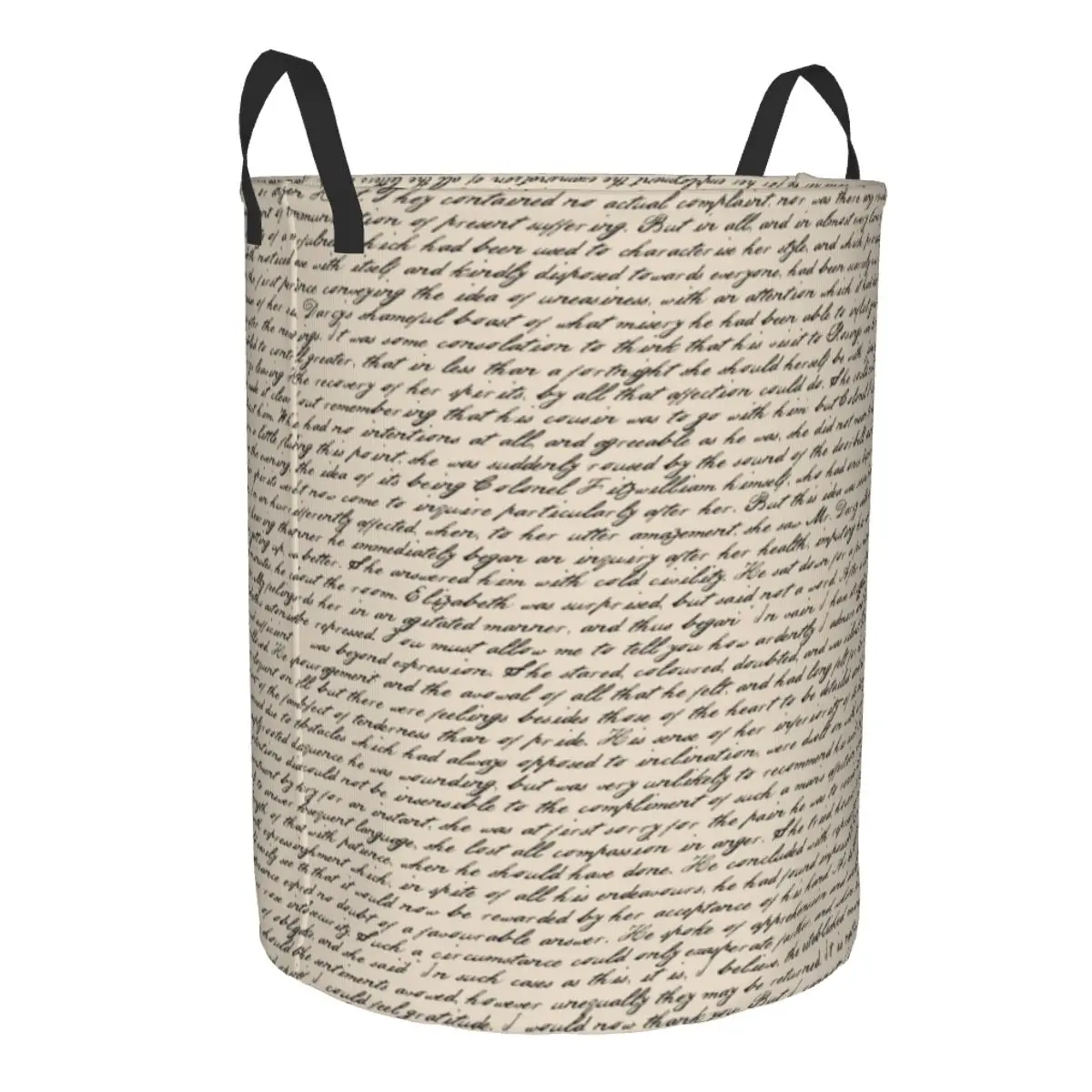 Literature In Print Pride And Prejudice Laundry Hamper Large Storage Basket Jane Austen Kids Nursery Toy Organizer