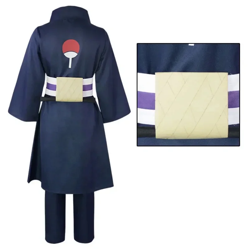 Anime Uchiha Obito przebranie na karnawał peruka mężczyźni kobiety mundurki bojowe szaty kimono spodnie nakrycie głowy maska garnitur Halloween strój unisex