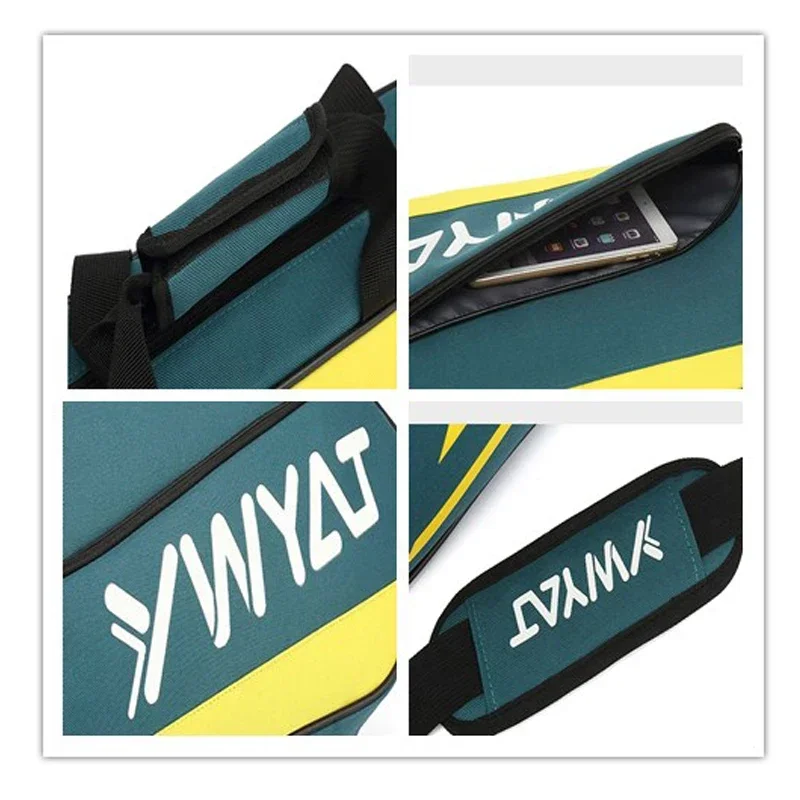 YWYAT Waterproof Badminton Racquet Backpack Badminton Bag Sports Training Fitness Racket Bags Men Women Large Capacity Gym Bag