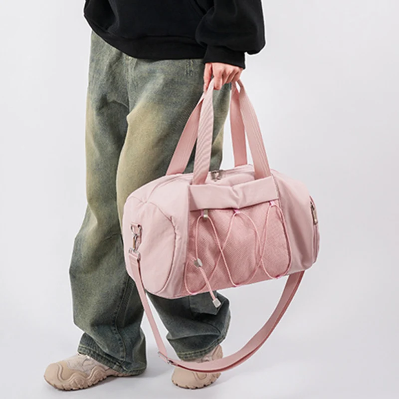 Leisure Travel Bag Short Trip Handbag with Shoes Pocket Luggage Duffel Fitness Pack Gym Tote Large Capacity Outdoor Sports Bags