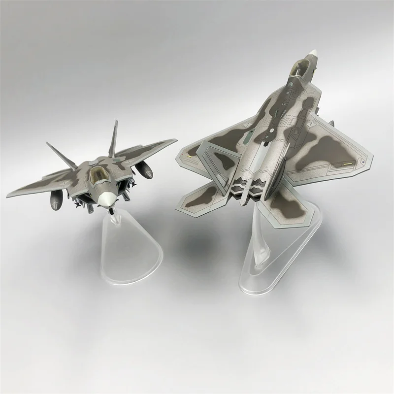 1/100 Scale F22 Military Model Diecast Metal Plane Model For Lockheed F-22 Raptor Fighter USA Army Air Force Boy Toy