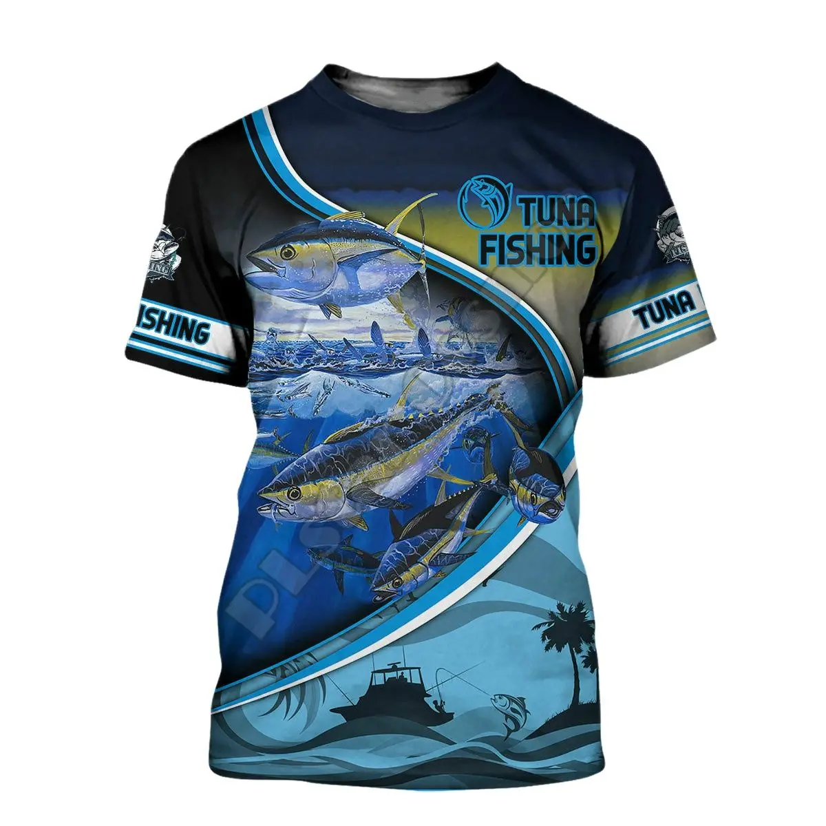 2023 Summer Tuna Fishing T-shirts For Men And Women 3d Fishing Printed T-shirts Fashion Design T-shirts 3 Styles Brand Tops