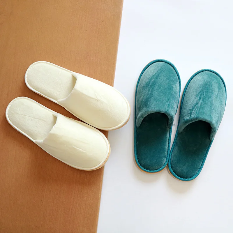 Hotel Slippers Five-Star Non Disposable Thickened Indoor Wood Floor Soft Bottom Quiet Domestic Hospitality Japanese Style Shoes