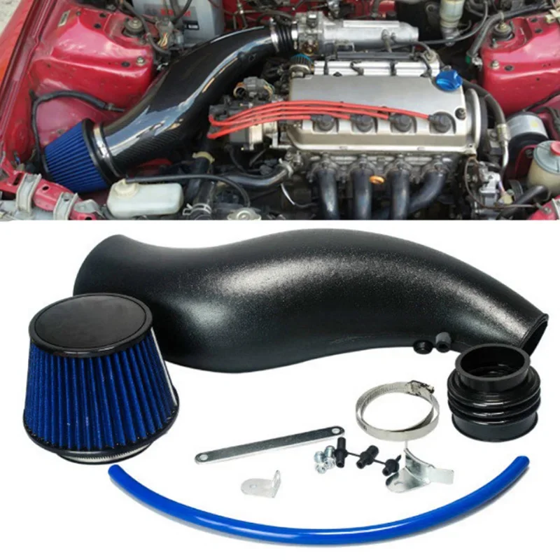 فلتر الهواء البارد مدخل الأنابيب أطقم الطاقة عالية تدفق سيارة البلاستيك فلتر الهواء مدخل الهواء الأنابيب ل 92-00 هوندا سيفيك EG EK قطع غيار السيارات