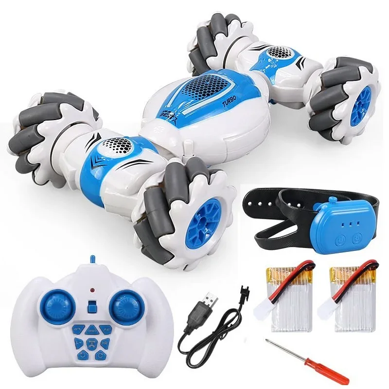 2.4G RC Stunt Car Remote Control Watch Gesture Sensor Electric Toy RC Drift Car 4WD Rotation Kids Christmas Gifts
