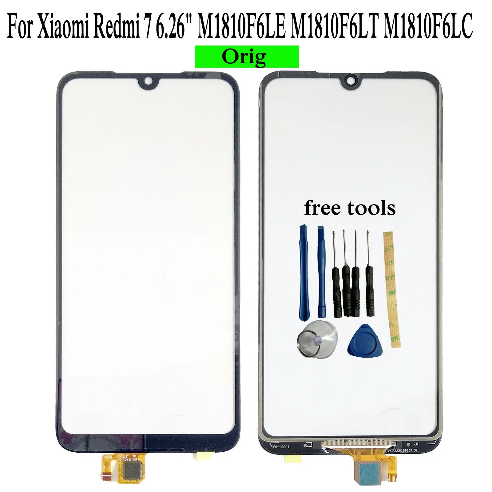 

Для Xiaomi Redmi 7 6,26 "M1810F6LE M1810F6LT M1810F6LC внешний передний стеклянный сенсорный экран