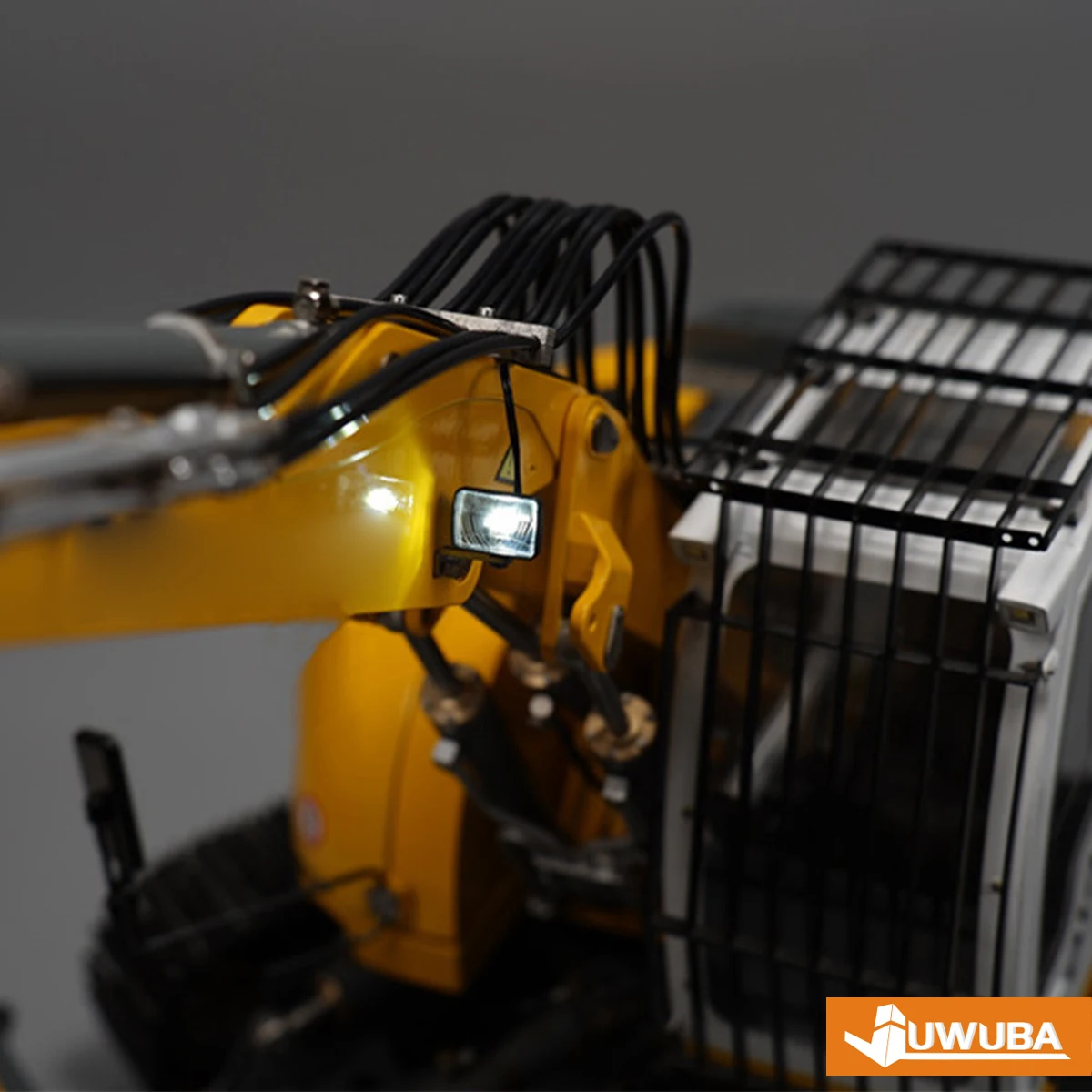 Projecteur à grand bras pour pelle hydraulique, phare LED pour camion tracteur Tamiya 1/14 RC, bricolage, mise à niveau, modèle de pièces d'éclairage