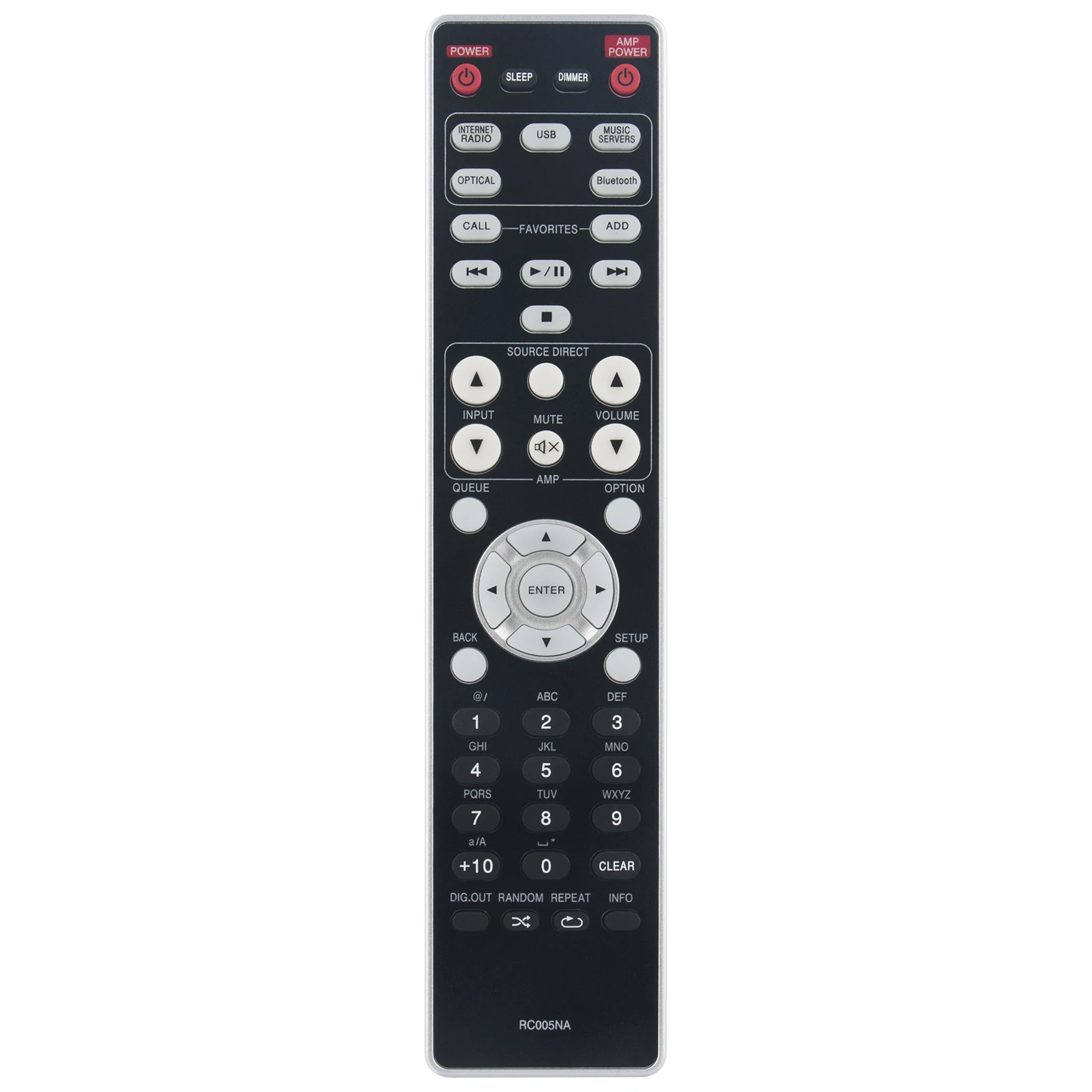 Nuevo traje de Control remoto infrarrojo de repuesto RC005NA para reproductor de Audio de red Marantz NA6006