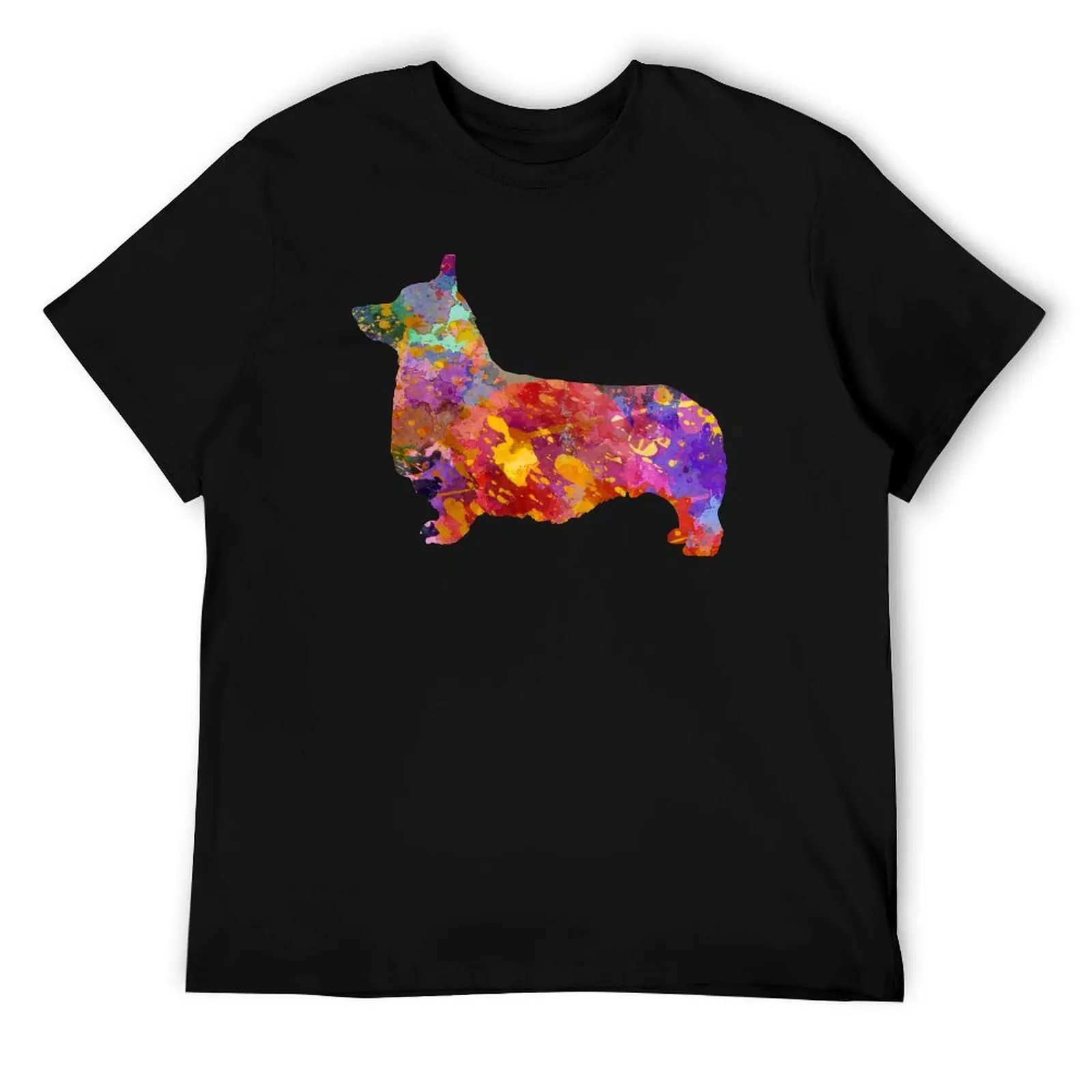 

Pembroke Welsh Corgi 01 in watercolor T-Shirt t shirt custom print graphic t shirts for man T-Shirt
