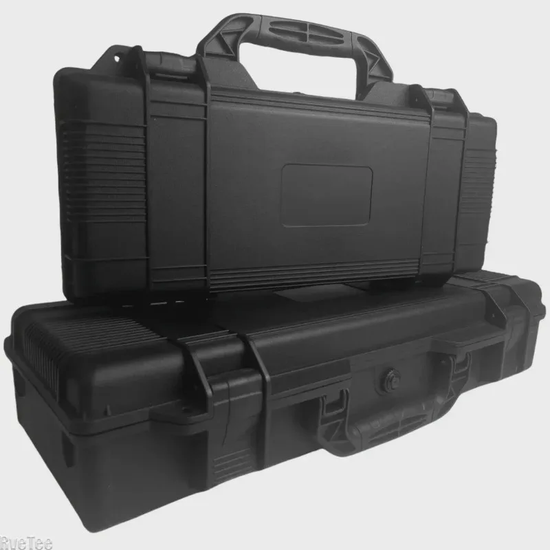 1pc Hard Shell Portable Storage Box with Foam Insert, Shockproof Tool Organizer for Outdoor and Workshop Use