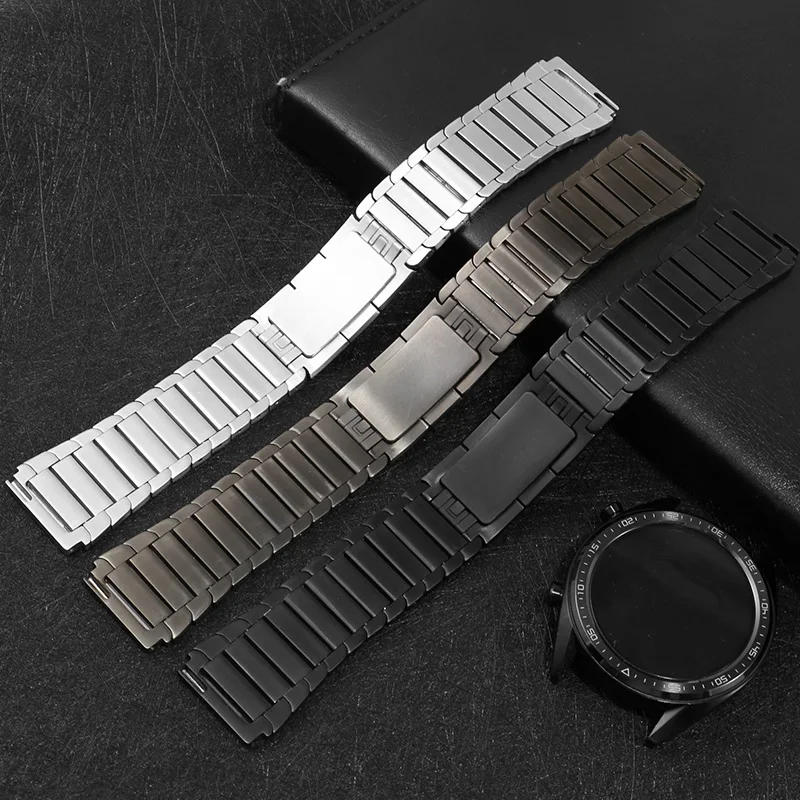 

Substitute Watch GT3/GT2Pro/ Porsche BUDS/ Glory magic2 Series Convex Interface Stainless Steel Watch Strap 22mm.