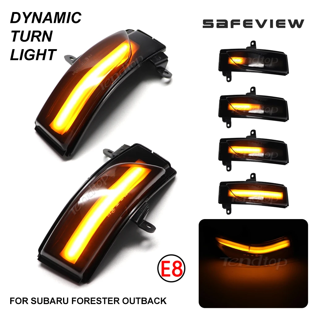 

LED Dynamic Turn Signal Lights Sequential Blinker Rearview Mirror Indicator Lamp For Subaru Forester 2014 -2018 Crosstrek Imprez