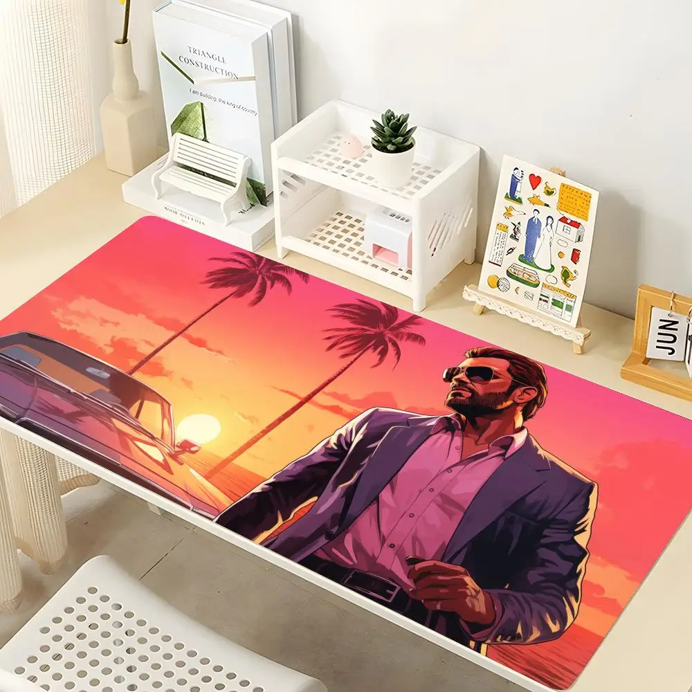 

Game Cartoon G-GTA 6 Mouse Pad Gaming Mousepad Abstract Large 900x400x5mm MouseMat Gamer XXL Mause Carpet PC Desk