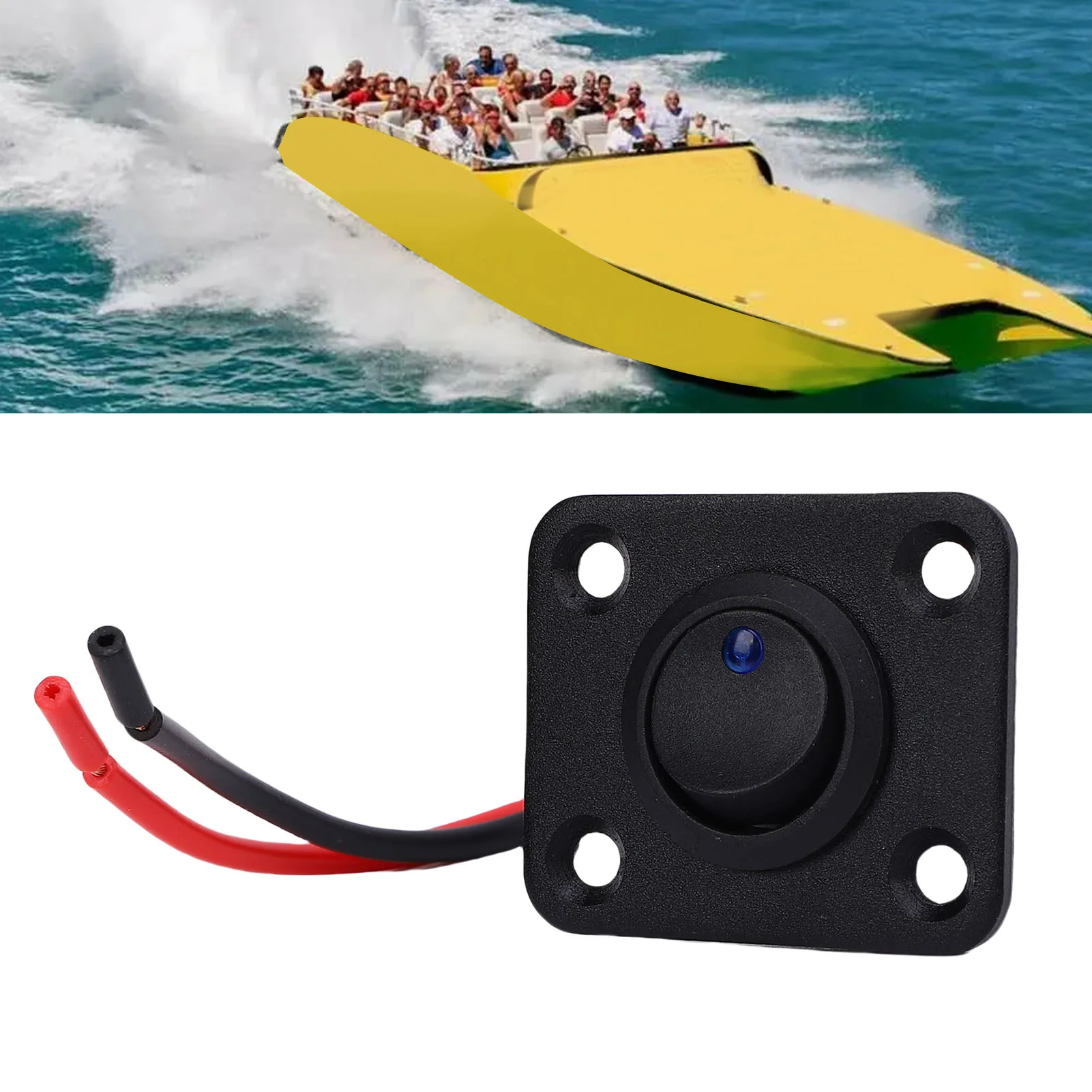 보트 트럭 차량 전기 기기용 블루 백라이트 온오프 로커가 있는 20A 로커 전기 로커