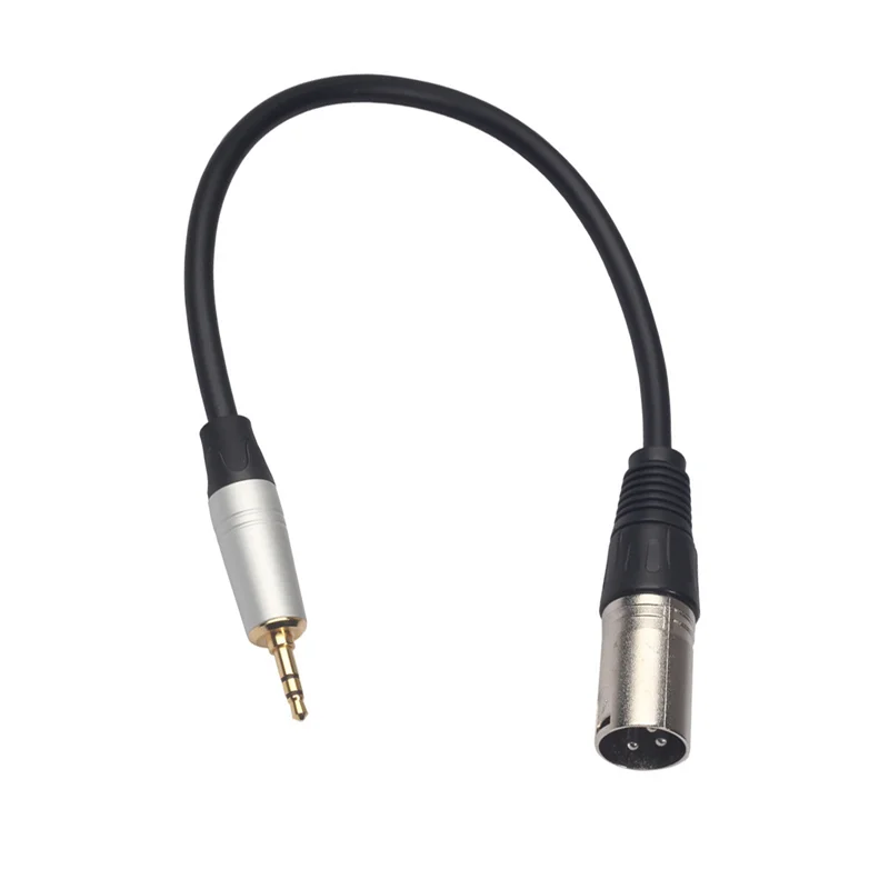 ABWH_3.5mm Stereo Jack Plug Audio Cable Microphone Audio Cable 0.3M