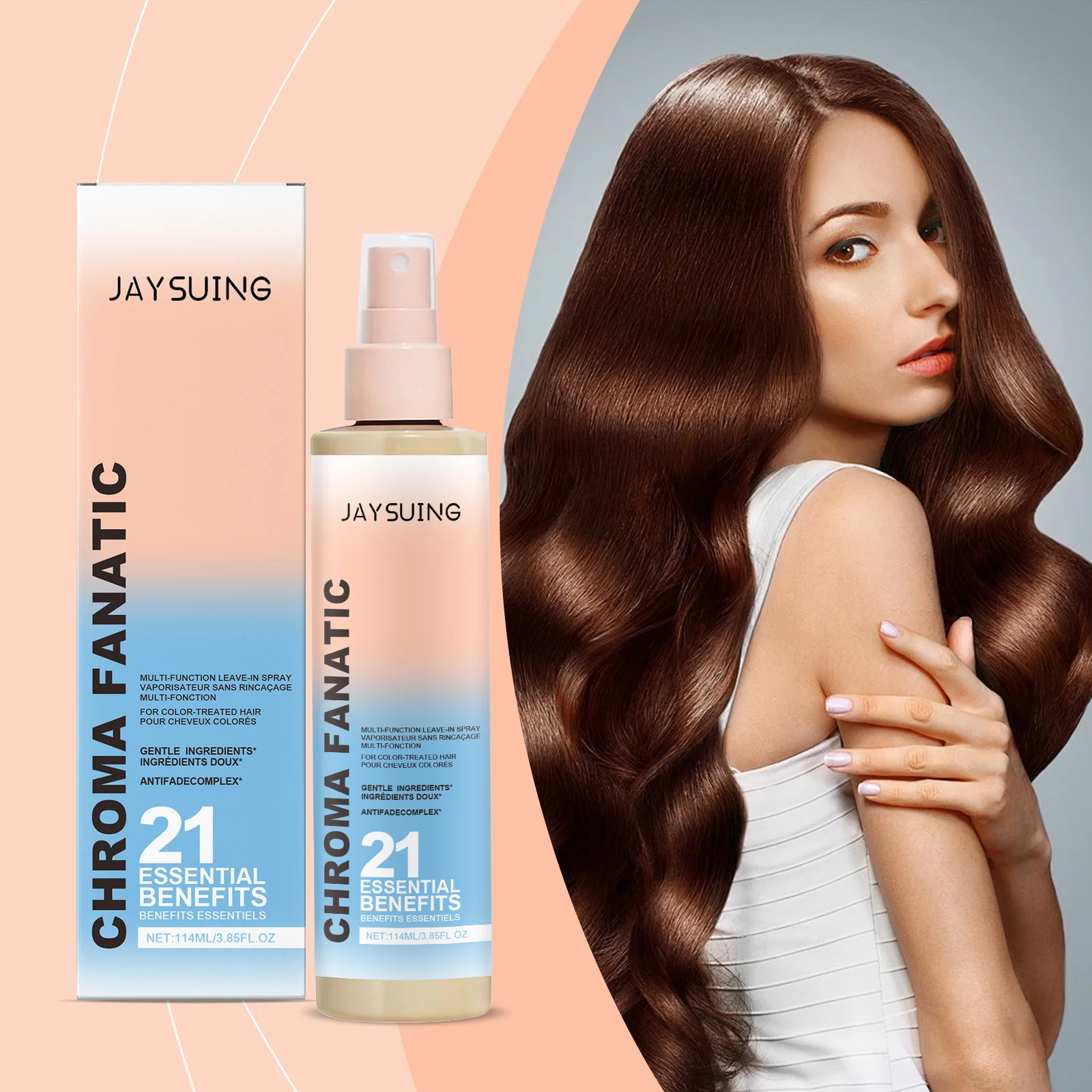 

Moisturizing Spray for Heat-Treated Colored Hair Nourishes Tresses Improves Hair Quality Prevents Frizz Dryness Hair Care Spray