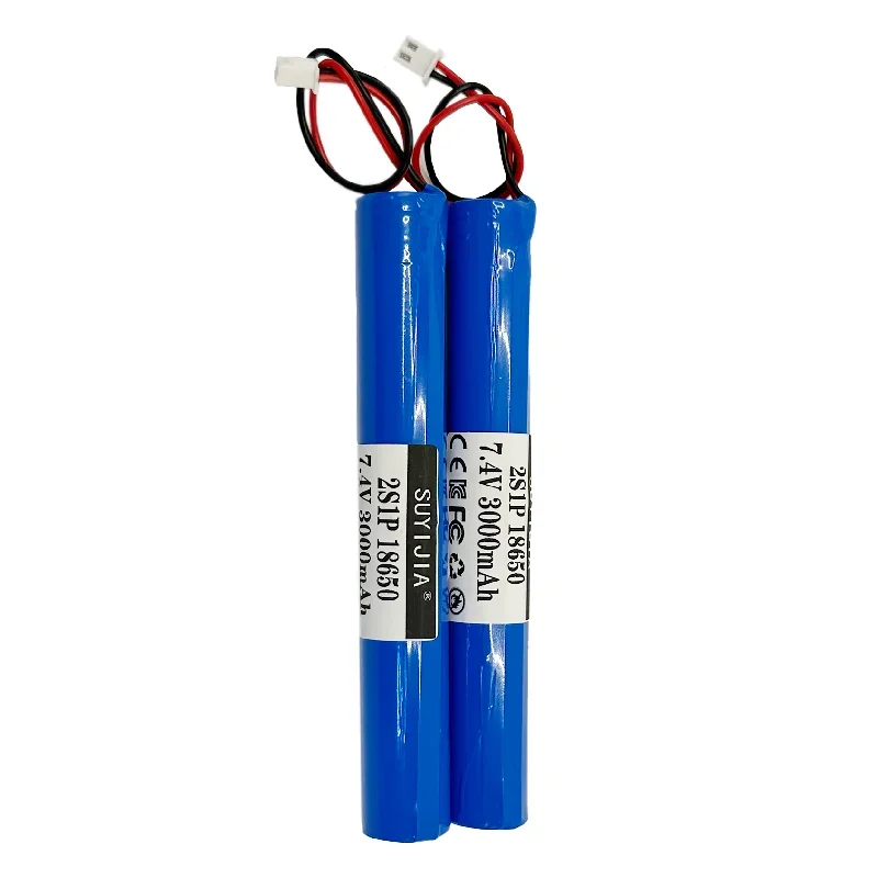 

18650 2S 7.4V 3000mAh Cylindrical Battery Suitable for Battery Toy Flashlight Disinfection Spray Gun Power Tool