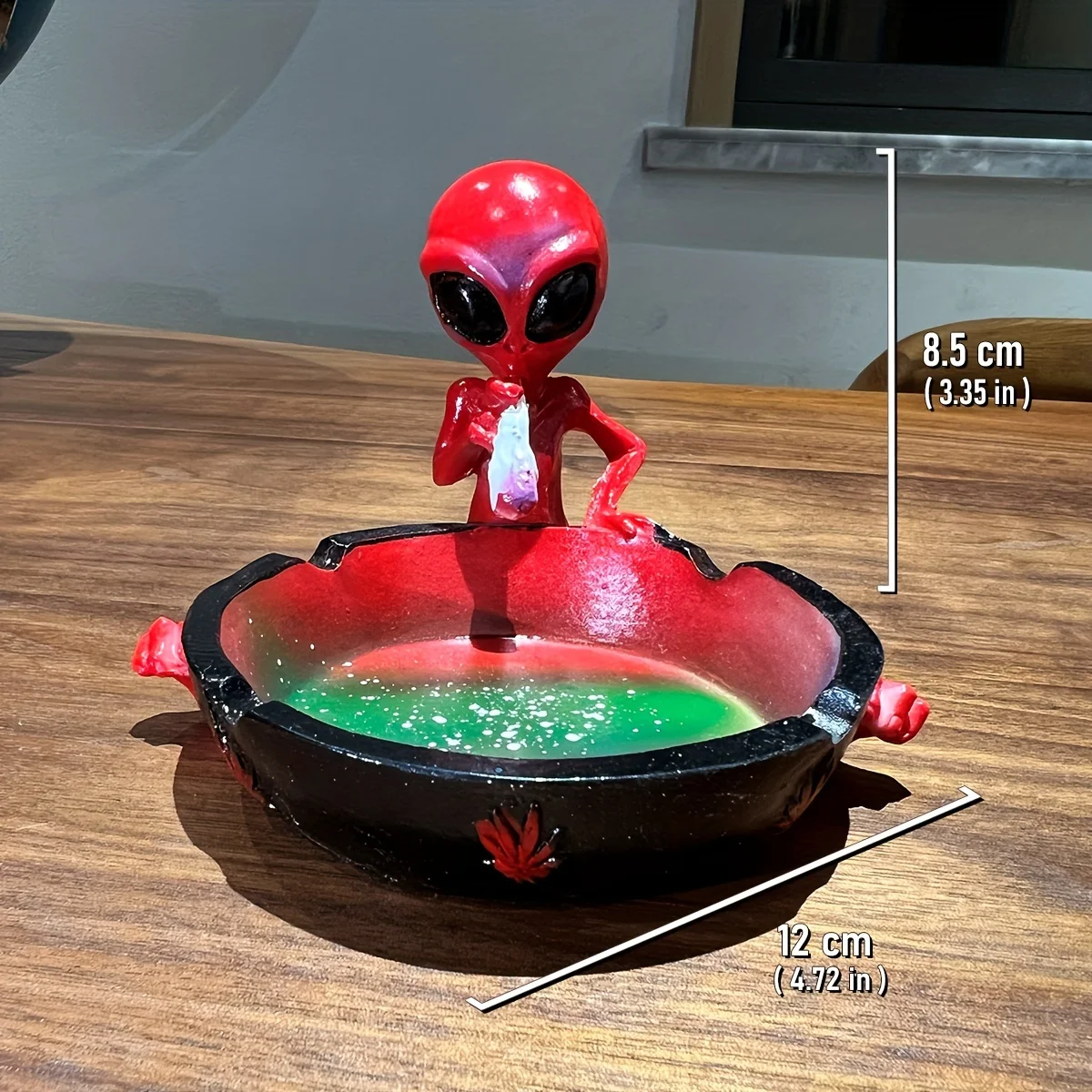 1PC Alien Ashtray ที่เขี่ยบุหรี่เรซิ่นประณีตสไตล์คนต่างด้าว Ashtray Make A ส่วนบุคคล Creative Alien Ashtray