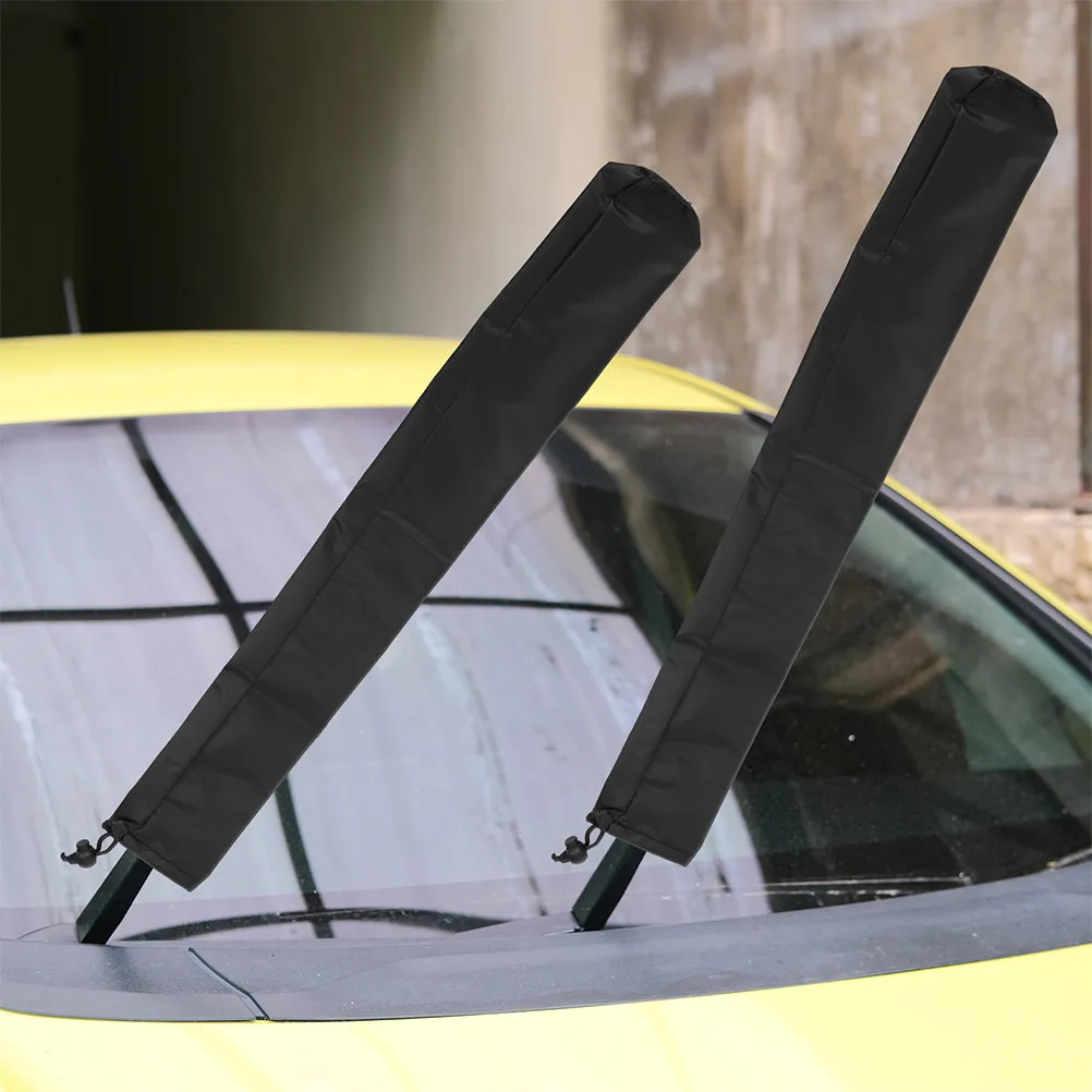 

2Pairs All Weather Car Wiper Sleeves Protective Covers Rainproof Windshield Guards Bird Car Wiper Sleeves