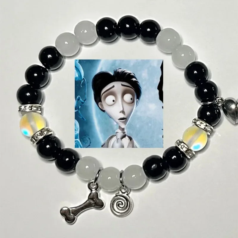 Corpse bride inspired matching bracelets Y2K Jewelry Handmade