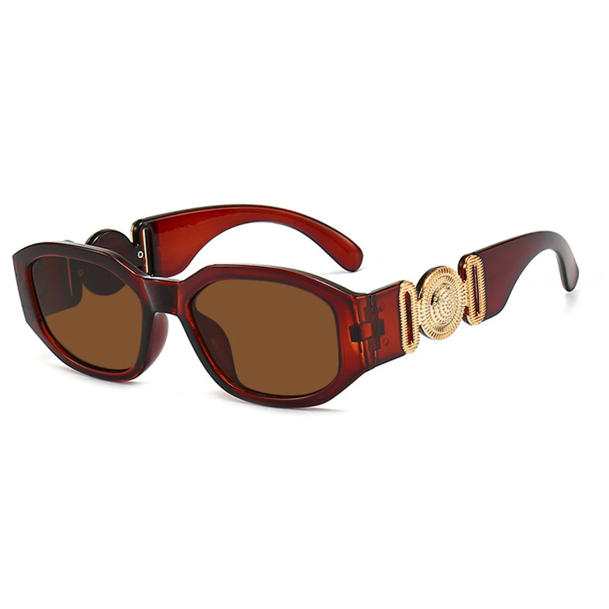 Neue kleine box sonnenbrille europäische und amerikanische trends kopf mit polygonalen brillen personal isierte muster sonnenbrille. – Detail 10