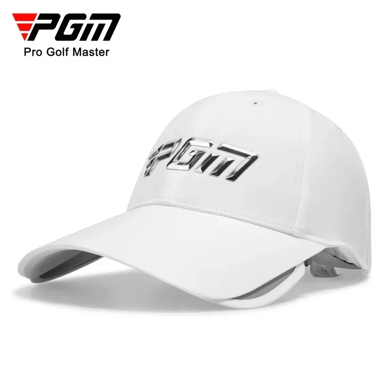 PGM Men Golf Hat Full-face Sunscreen Sun Hats Retractable Brim Breathable Baseball Cap MZ054