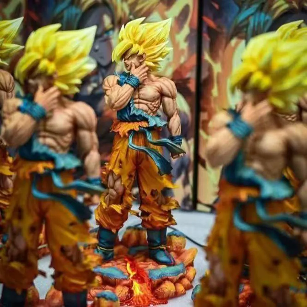 

Новый 30 см аниме Dragon Ball Z статуя Гоку боевая форма модель куклы игрушка мальчик украшения на день рождения коллекция подарок