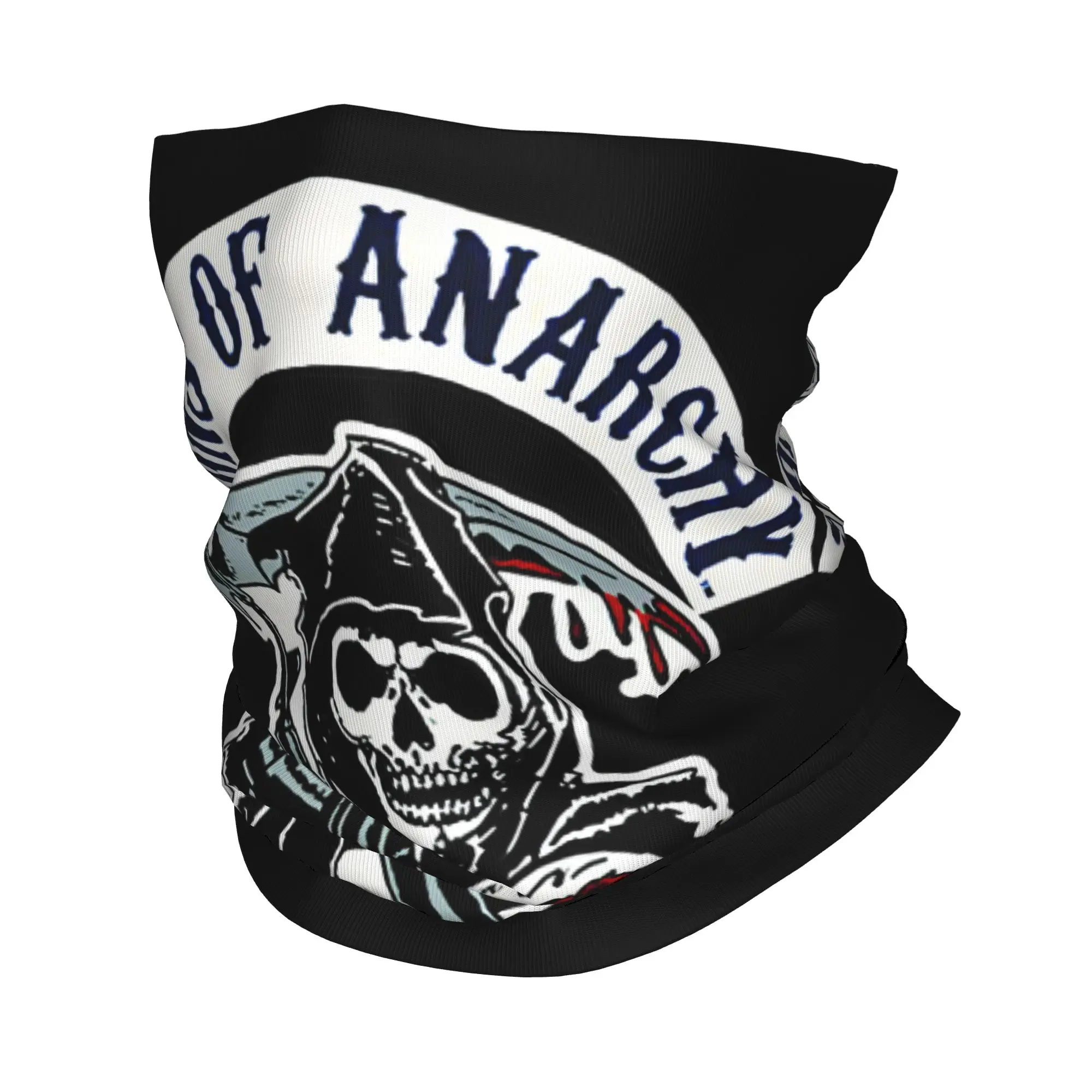 مخصص S- أبناء A-Anarchy باندانا الرقبة أدفأ الرجال النساء الشتاء التزلج التنزه وشاح الجراب الجمجمة الرعب فيلم تلفزيوني واقي الوجه #1
