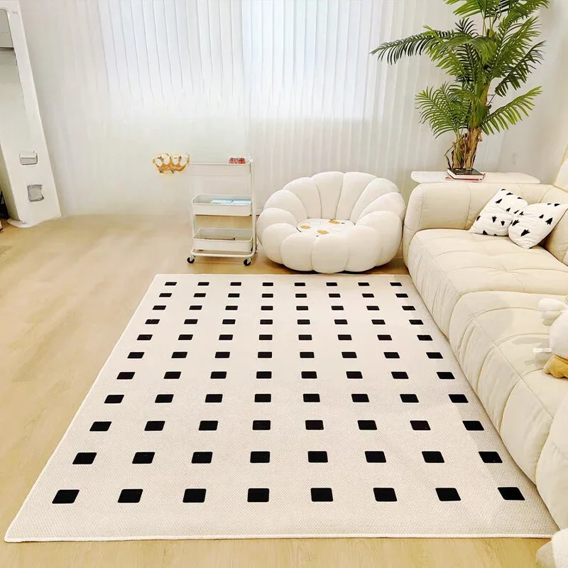 Waterproof glue-free formaldehyde-free carpet, minimalist light luxury, high-end sense, anti-fouling, bacteriostatic living room