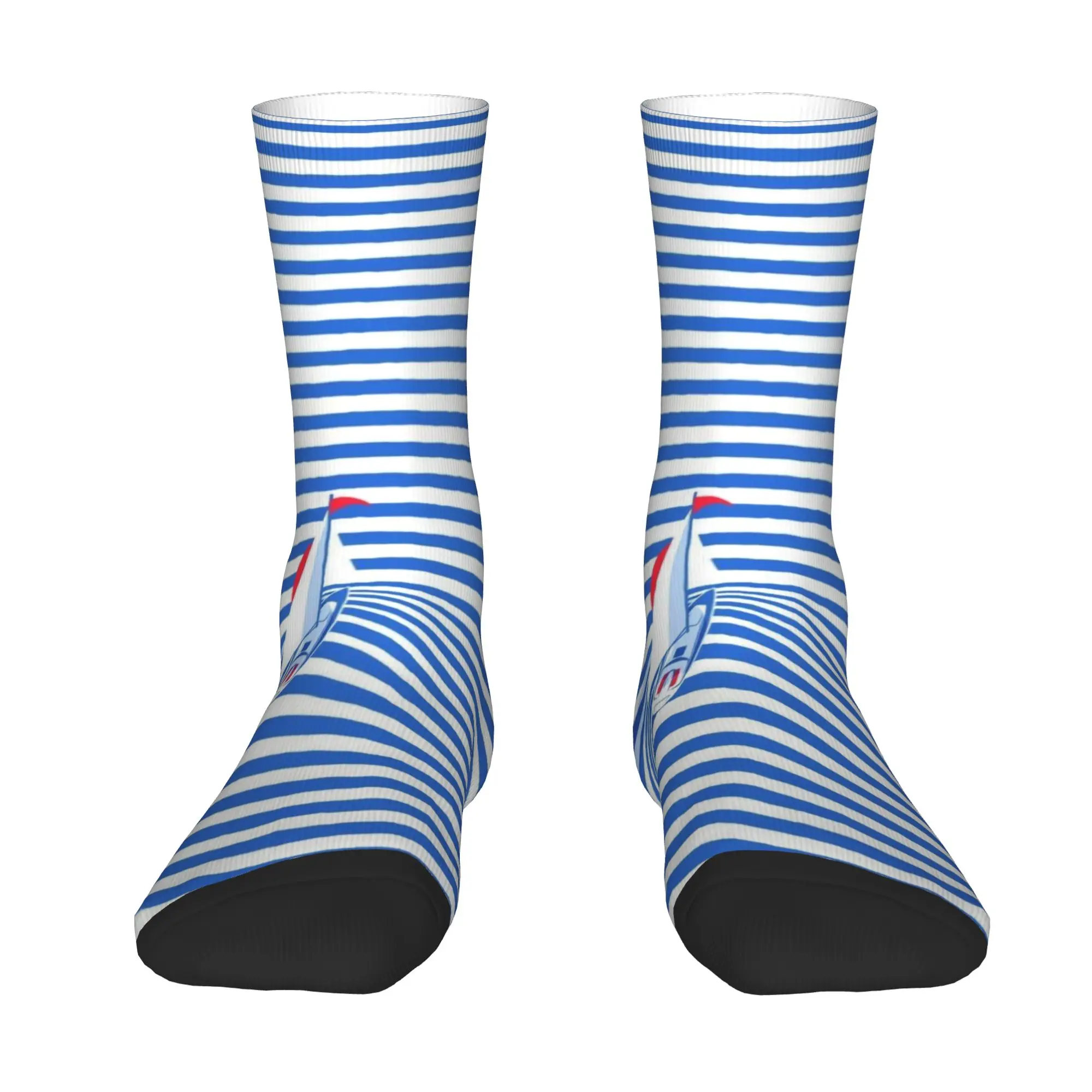 Custom Nautical Sailors Men's Crew Socks Unisex Cool 3D Print Dress Socks