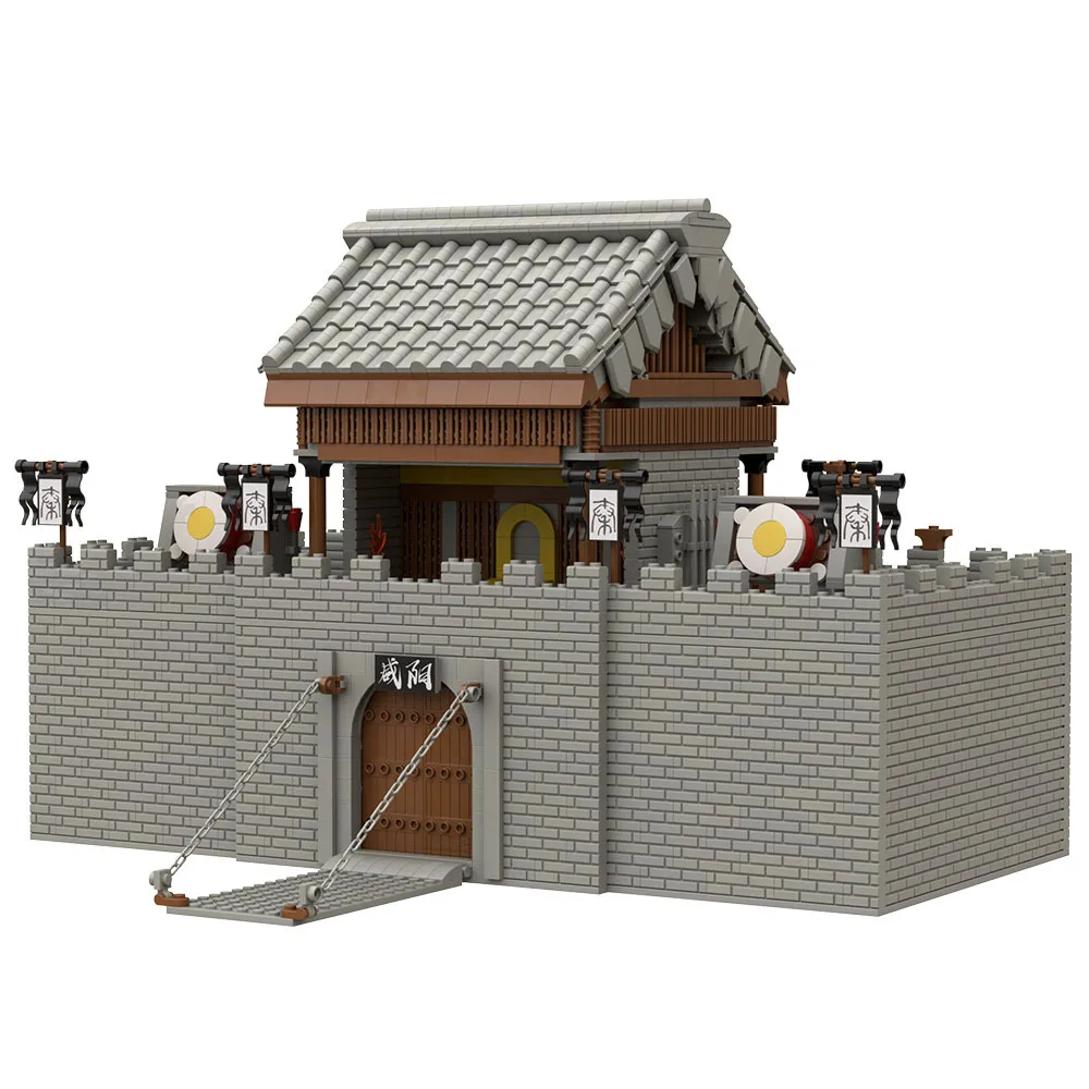 MOC Ancient Chinese Bricks Toys Military Qin Dynasty Capital Xianyang City Building Blocks High Difficulty Compatible With LEGO