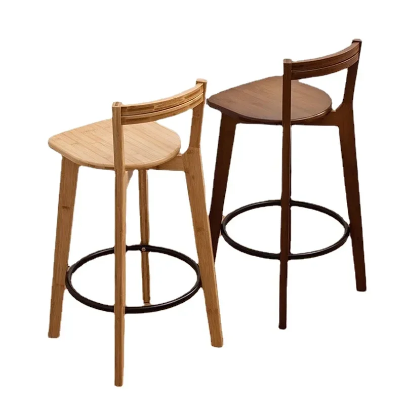 Sgabello Cucina Alto Banqueta De Cozinha Alta Silla De Bar sillas De Bar De madera De diseño moderno Oficina jardín Chaise muebles para el hogar