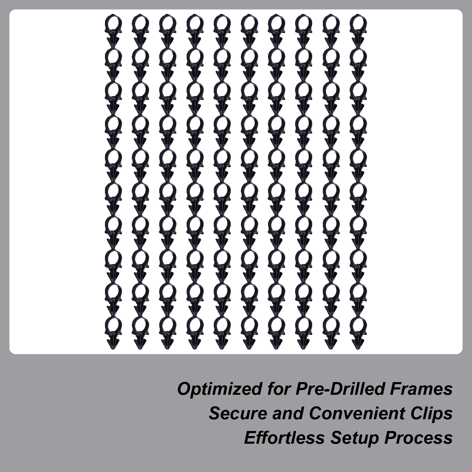 

Football Net Clips 100-Piece Replacement Lock Clips For Soccer Net Secure Fasteners Sports Accessories For Tournament Facility