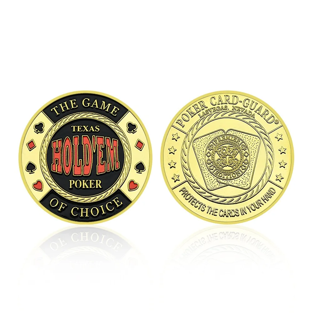 Creative Poker Chips Coins Gold Plated Commemorative Coins Commemorative Medals Creative Gifts Collection Gifts