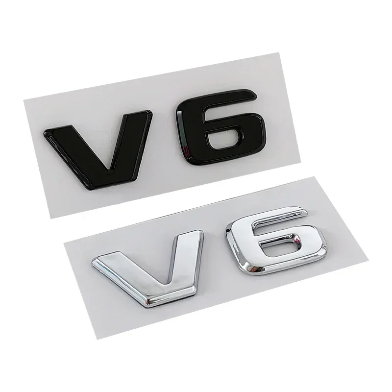 3D Letters Car Fender Emblema, Emblema Adesivos, Decalques para Mercedes Benz W204, C280, ML, SLK 320, Viano, Vito, Acessórios V6, ABS