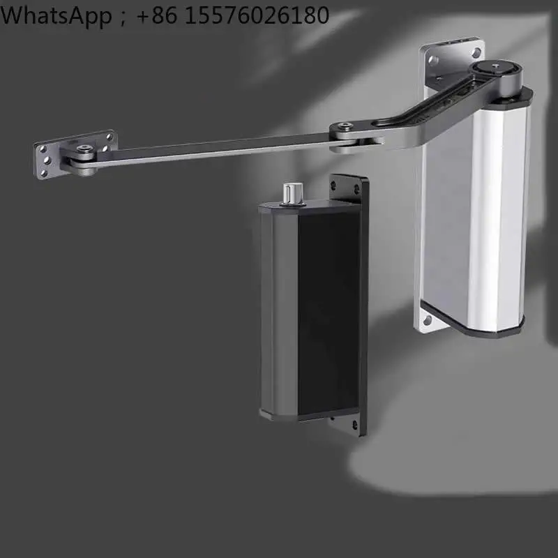 Side-mounted door opener remote control gate motor 90-degree curved arm electric door closer community access control automatic
