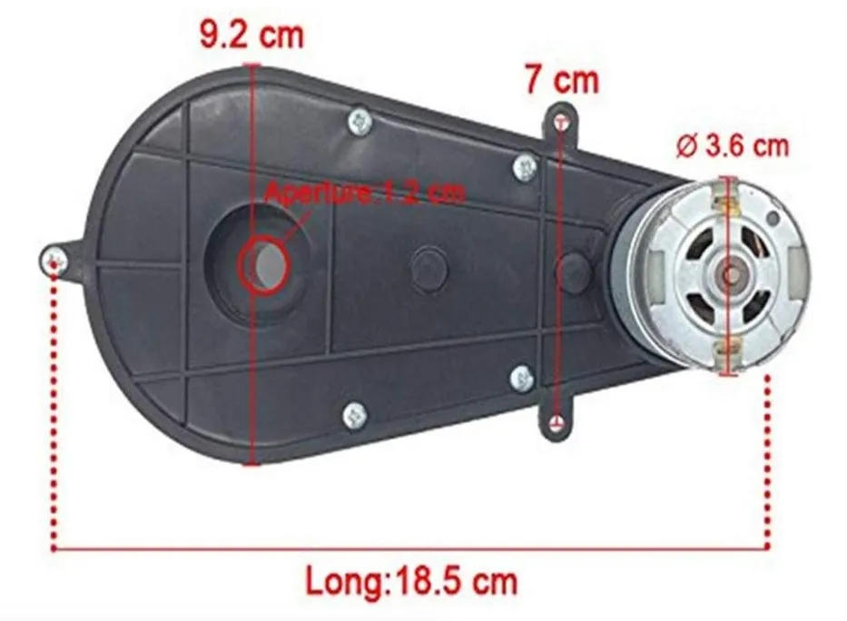 2 uds RS555 niños viajan en juguetes motores de coche caja de cambios 24V 18000-40000RPM ruedas de coche para niños caja de cambios Motor de CC para coche de Control remoto