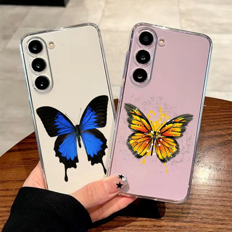 Cute Butterfly Collection Fashion Case For Samsung A56 A36 A26 A54 A52 A50 A70 A12 A14 A16 A22 A24 A42 A34 A32 5G A04s A06 Cover