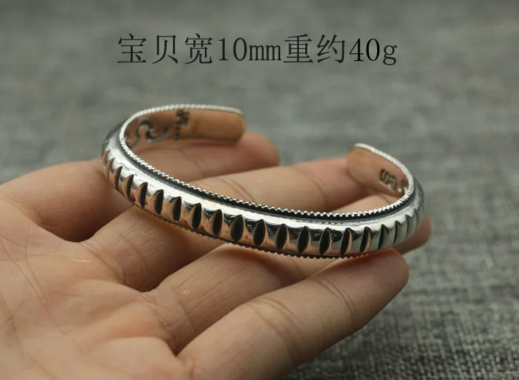 Cody Asian five-star bracelet male personality jewelry Japanese and Korean trendsetter goth punk 925 sterling silver bracelet